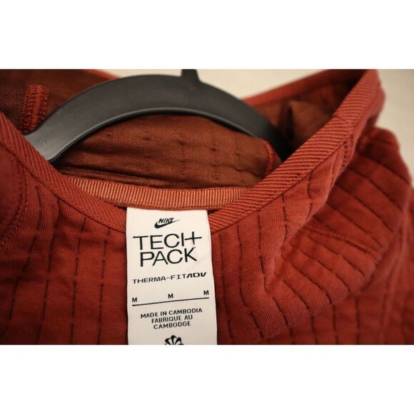 Nike DH1961-670 Unisex Sz M Red Therma-FIT ADV Tech Pack Pullover Sweatshirt - Picture 3 of 16